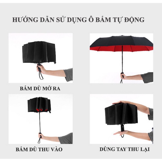Ô GẤP MỞ TỰ ĐỘNG 2 CHIỀU CAO CẤP XUẤT NHẬT