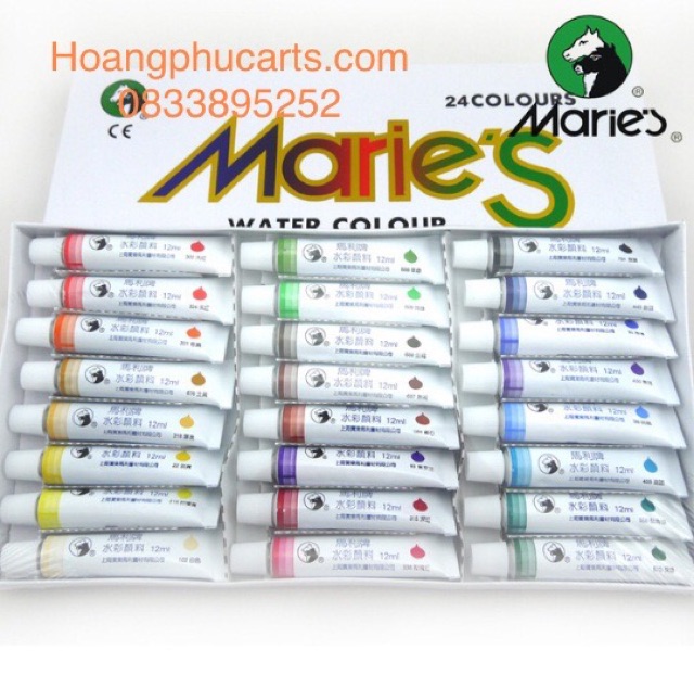 Màu nước Marie’s 12/18/24/36 màu
