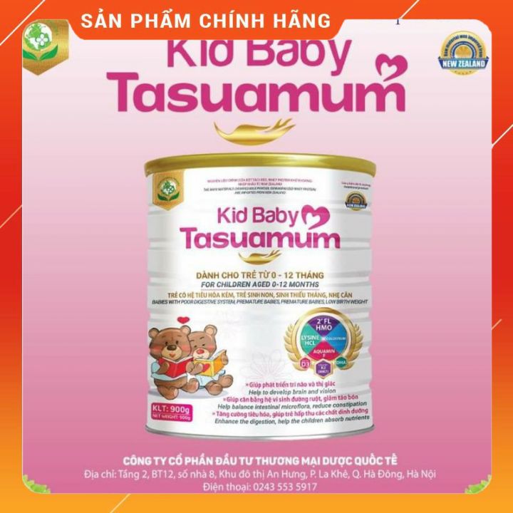 [ HÀNG CHÍNH HÃNG  ] Sữa Bột KID BABY  TASUAMUM 900g