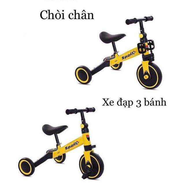 Xe đạp xe chòi chân  cho bé hàng đẹp ghế nệm da khung hợp kim chịu lực cao