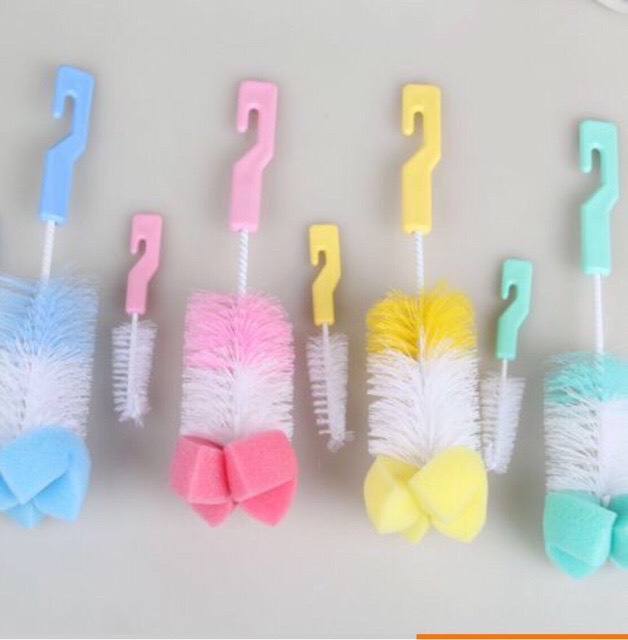 Bộ Cọ Rửa Bình Sữa và Núm ti 2 Chi Tiết