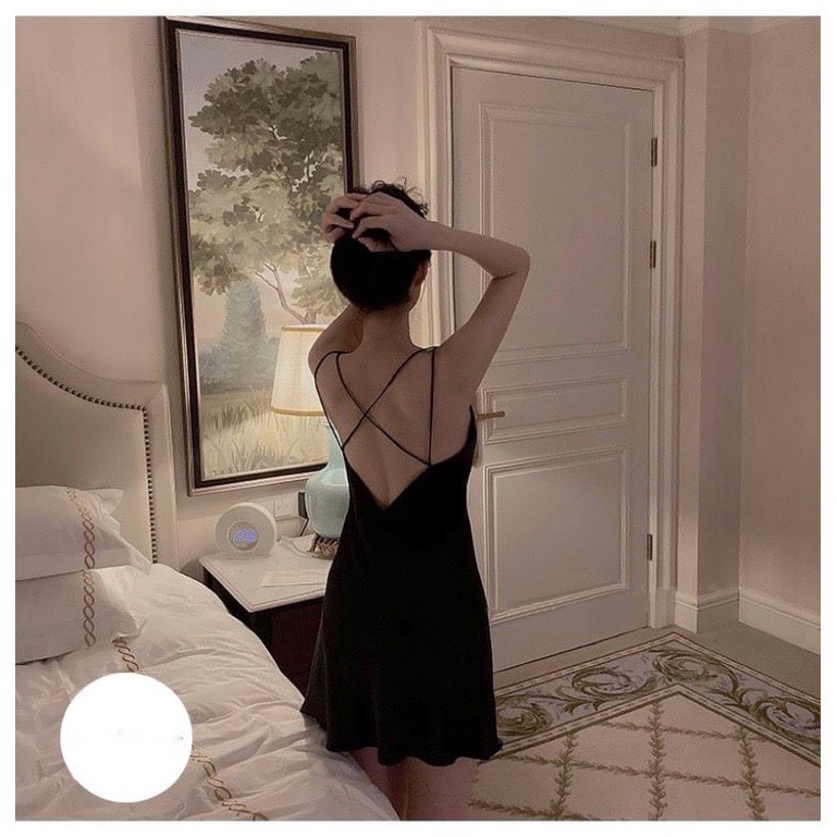 Váy ngủ lụa mềm mại cao cấp , váy ngủ sexy (V01)