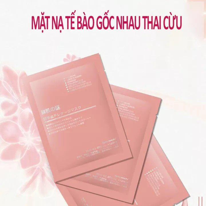 Combo 50 mặt nạ nhau thai cừu mặt nạ tế bào gốc nhau thai cừu cuống rốn ,mặt nạ giấy, mặt nạ cấp ẩm, truc nhi beauty - ceria cosmetics stores