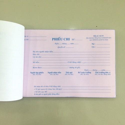 Combo 10 cuốn Phiếu chi 3 liên - 13 x 19cm