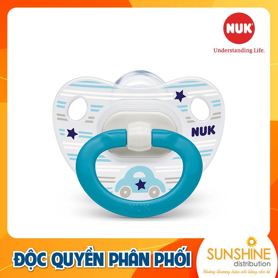 BỘ 2 TI GIẢ NUK CLASSIC SILICONE 6 - 18M