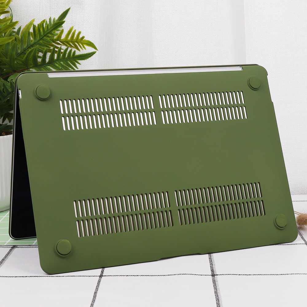 Combo Case ,Ốp + Phủ Phím Macbook Xanh Rêu ( Tặng Nút Chống Bụi )