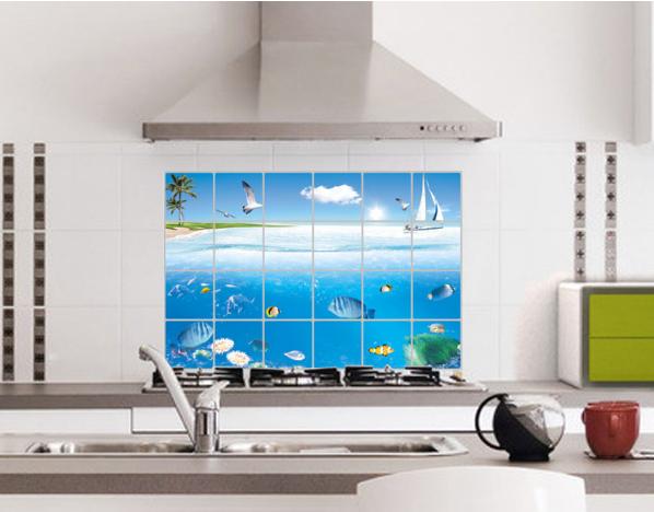 Decal dán bếp tráng nhôm - Đại Dương lớn