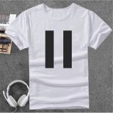 [HCM]ÁO THUN UNISEX 2 SỌC ĐEN ATB583 (TRẮNG)