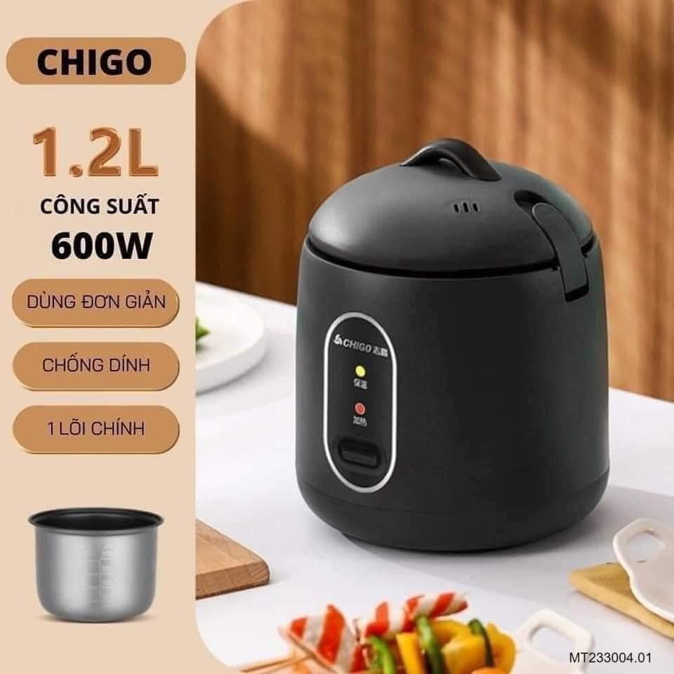 NỒI CƠM MINI CHIGO DUNG TÍCH 1.2 LÍT TIỆN LỢI