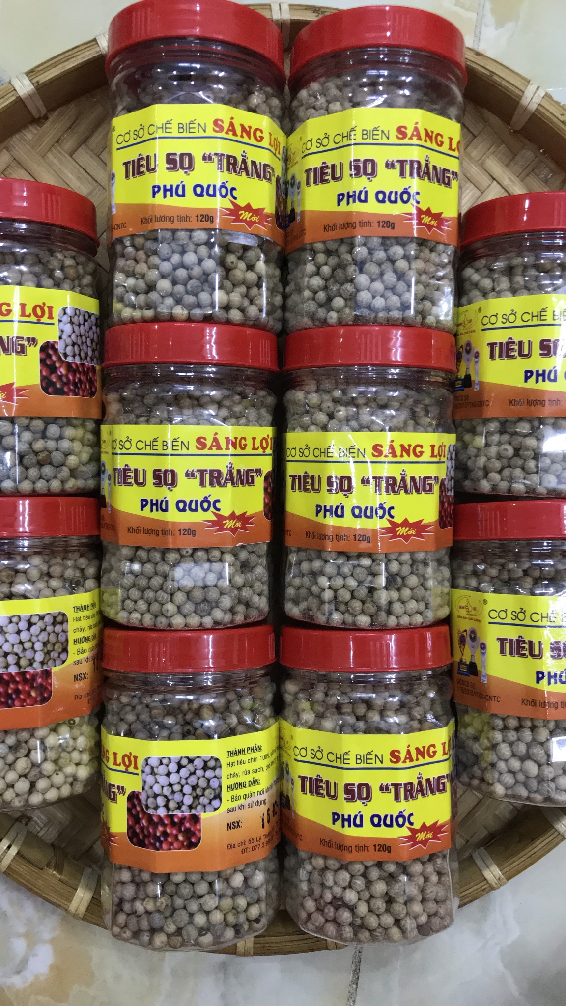 TIÊU SỌ "TRẮNG" PHÚ QUỐC hủ 120g