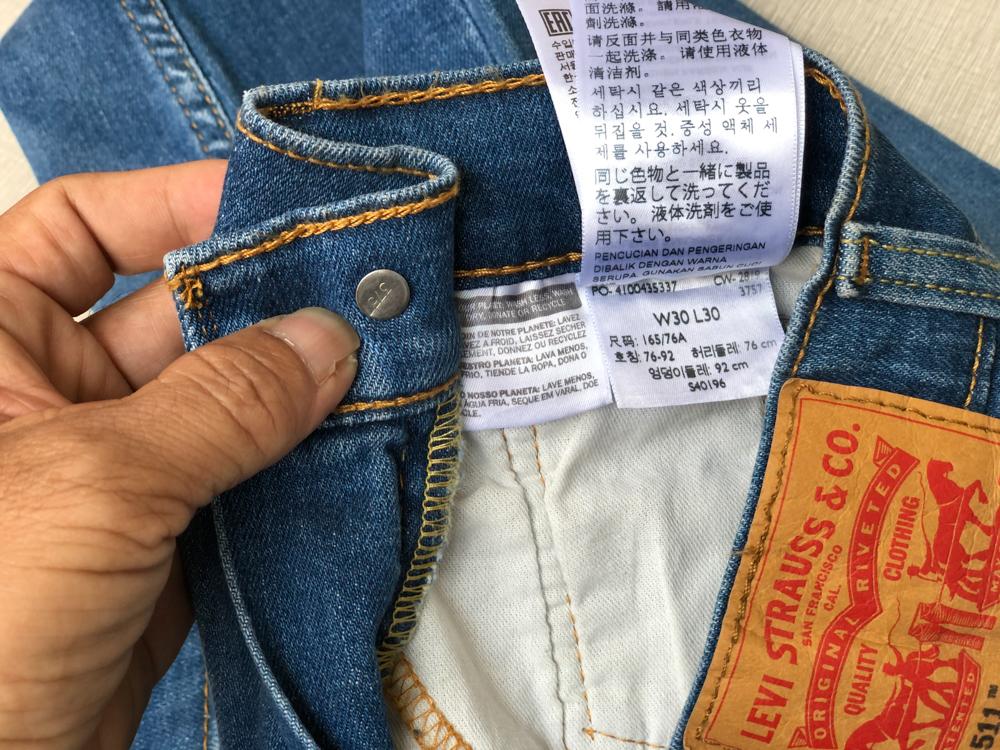 Quần Jean Levi's 511 nhập từ Mỹ