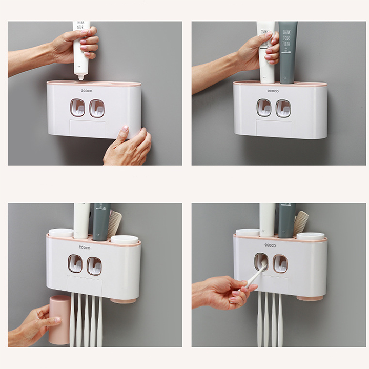 [HCM]Bộ nhả kem đánh răng cao cấp Ecoco