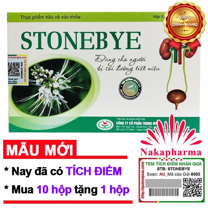 ✅ [KÈM QUÀ] Stonebye - Giảm sỏi đường tiết niệu, sỏi thận, sỏi bàng quang, giúp lợi tiểu