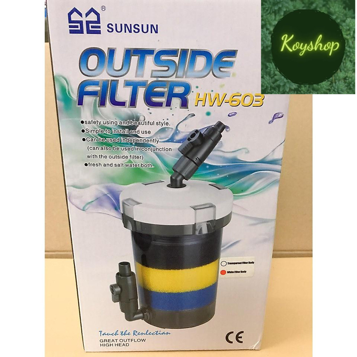 Lọc phụ sunsun hw/ew 603- không kèm máy bơm