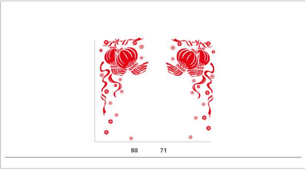 [HCM]Decal Trang Trí Tết - Lồng Đèn Đỏ Dây Leo