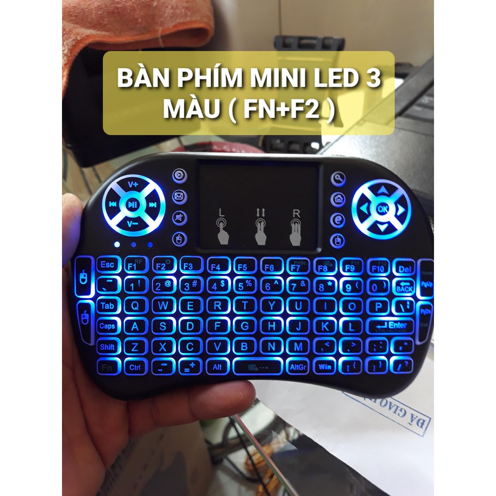 Bàn Phím Mini Kiêm Chuột UKB-500 Có Led 3 Màu
