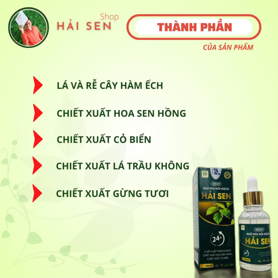 Serum Khử Mùi Hôi Nách Hải Sen 30ml