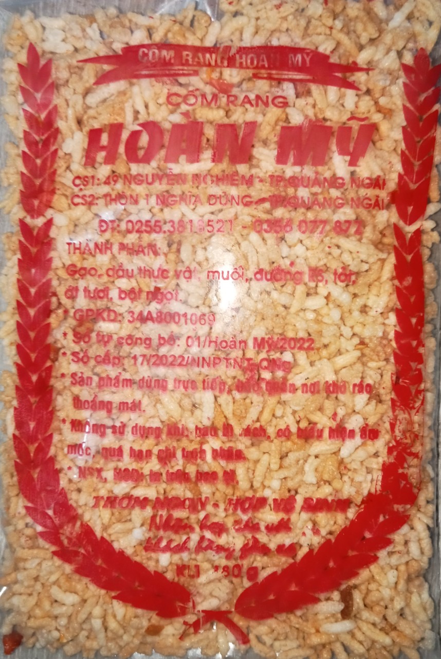 Cốm Rang/Cơm Rang Đặc Sản Quảng Ngãi Mặn Giòn, Cay
