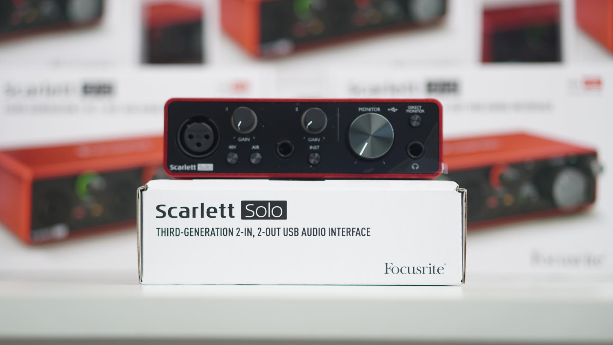 Focusrite Scarlett Solo USB Audio Interface (3rd Gen) [soundcard thu/kiểm âm Solo Gen 3, thế hệ 3, NEW & chính hãng]