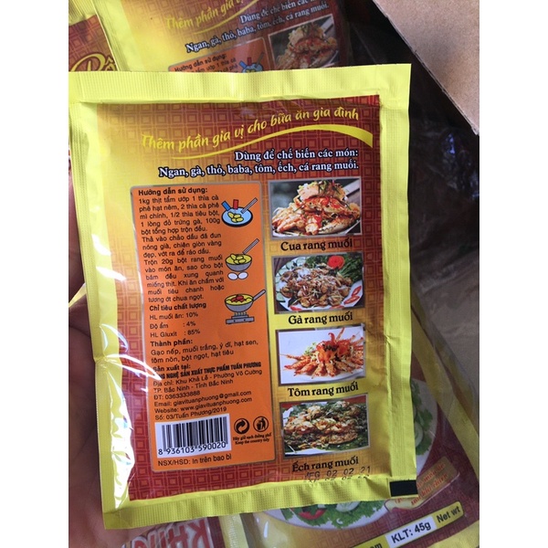 Bột rang muối đóng gói 45g