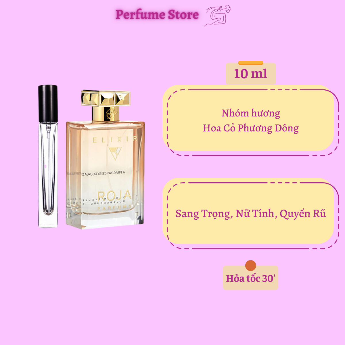 [Chính Hãng] Mẫu nước hoa nữ Roja Elixir Pour Femme EDP 10ml