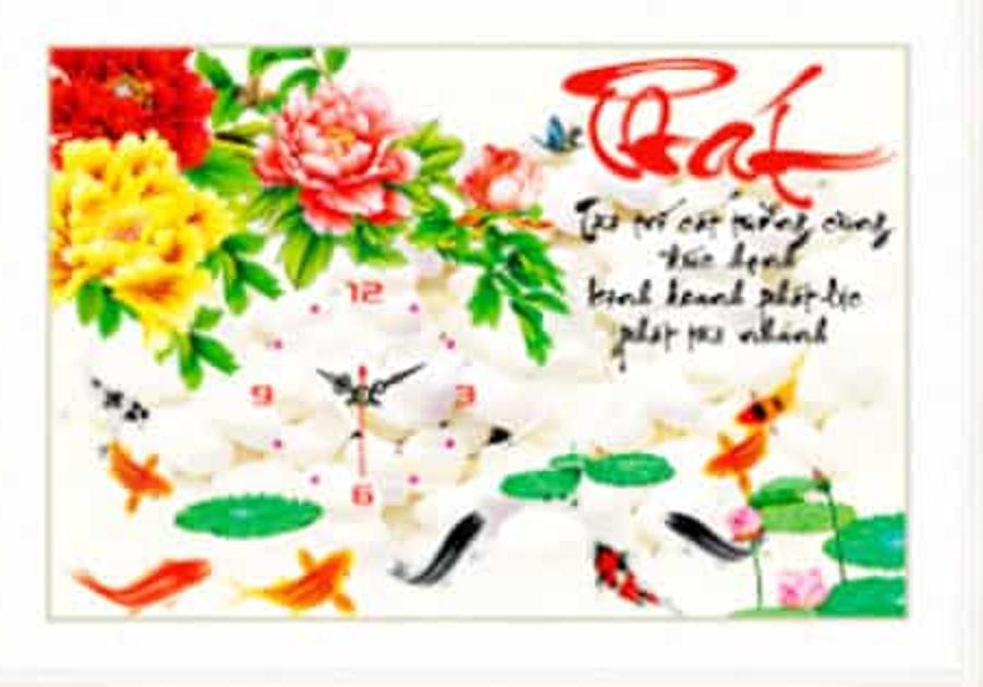 Tranh thêu chữ thập phát - lv3117