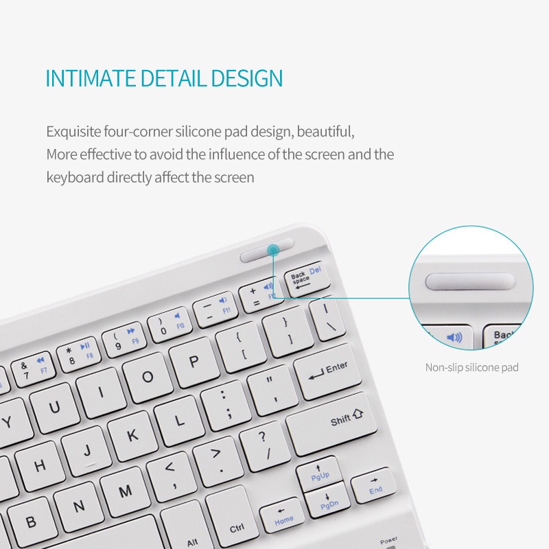 Tablet wireless keyboard for Bluetooth touch keyboard 7inch mini keyboard compatible with ios Android Windows