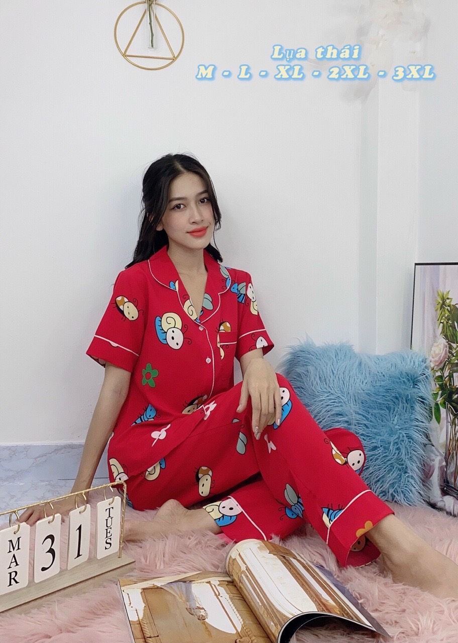 [HCM]Đồ bộ mặc nhà HOLA lụa thái pijama
