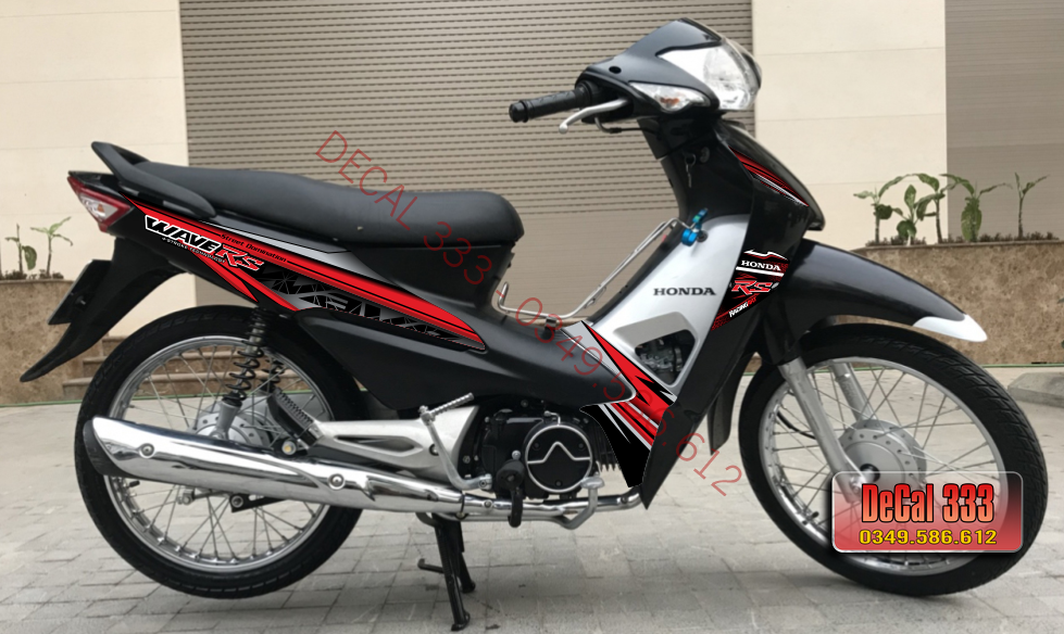 Tem Rời WAVE ALPHA 100 50 cc - mẫu wave RS 612828 (Tem chế 3 lớp cao cấp)