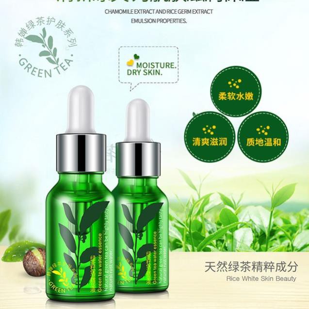 Serum dưỡng da mụn trà xanh Rorec 15ml