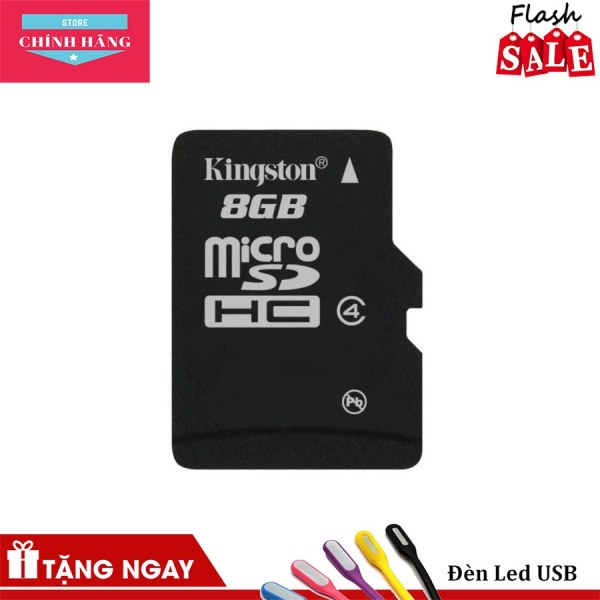Thẻ nhớ micro SDHC Kingston 8GB Class 4 (hàng TRAY) + Hộp nhựa - Bảo Hành 3 Năm