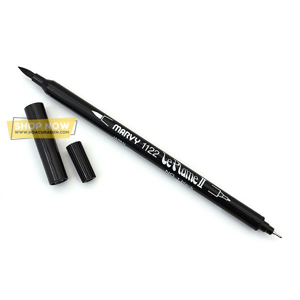 Bút marker marvy brush leplume màu đen số 01