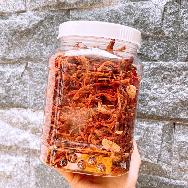 Khô heo cháy tỏi hộp 500.gram