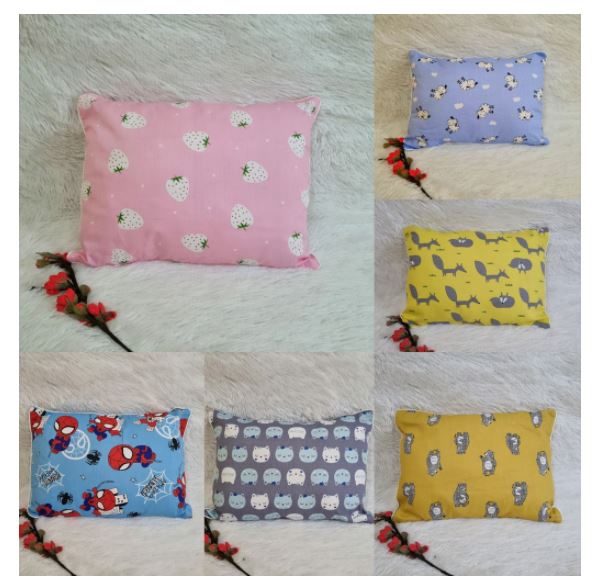 Gối trẻ em cotton 100% Cao cấp nhiều màu, gối cho bé size 30x50 cm