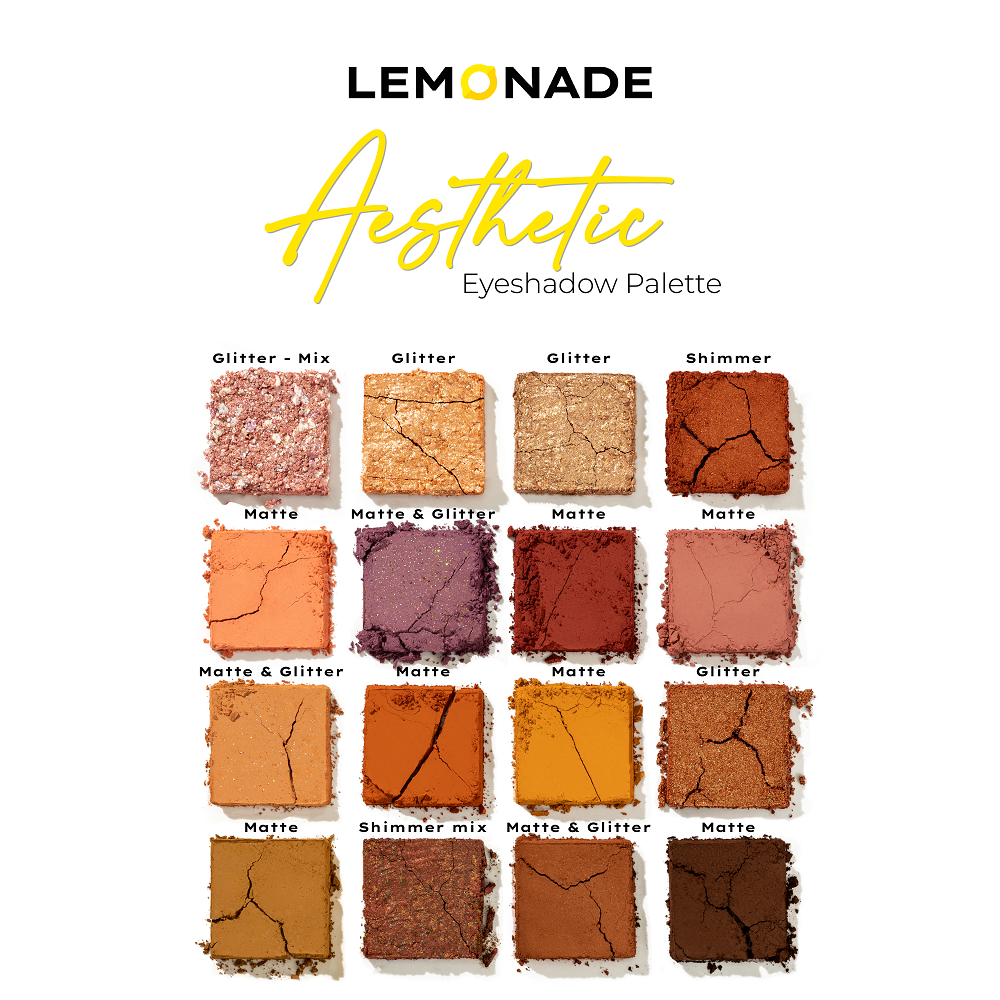 [Quà tặng + voucher]  Bảng phấn mắt Lemonade Aesthetic Eyeshadow Palette 20.8g