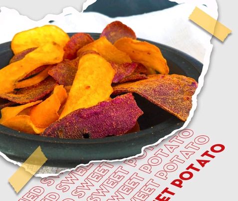 250g khoai lang tím lắc phô mai - siêu ngon