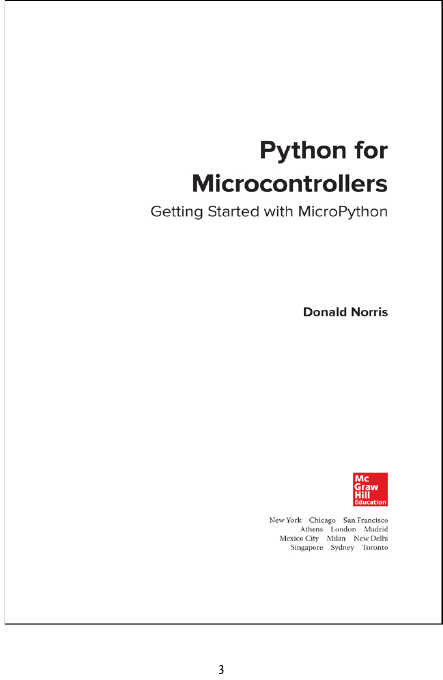 sách Python for Microcontrollers  Getting Started with MicroPython