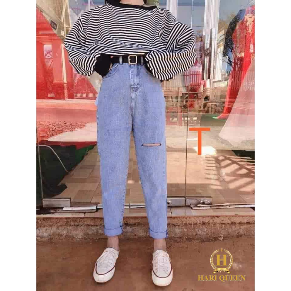 Quần baggy bò rách hở DTR0320