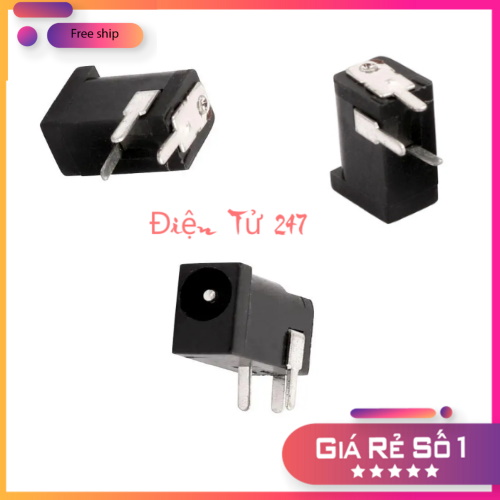 JACK NGUỒN DC CÁI 3.5X1.3MM CHÂN HÀN