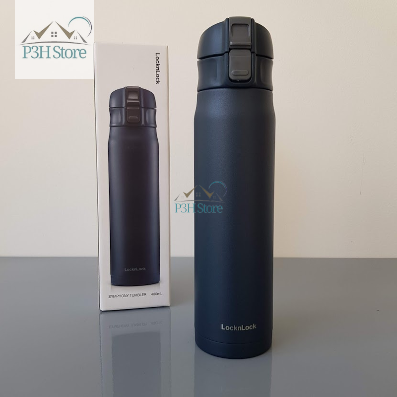 Bình Giữ Nhiệt Lock&Lock 480ml Symphony Tumbler LHC6150 nắp bật chỉ 1 tay cầm