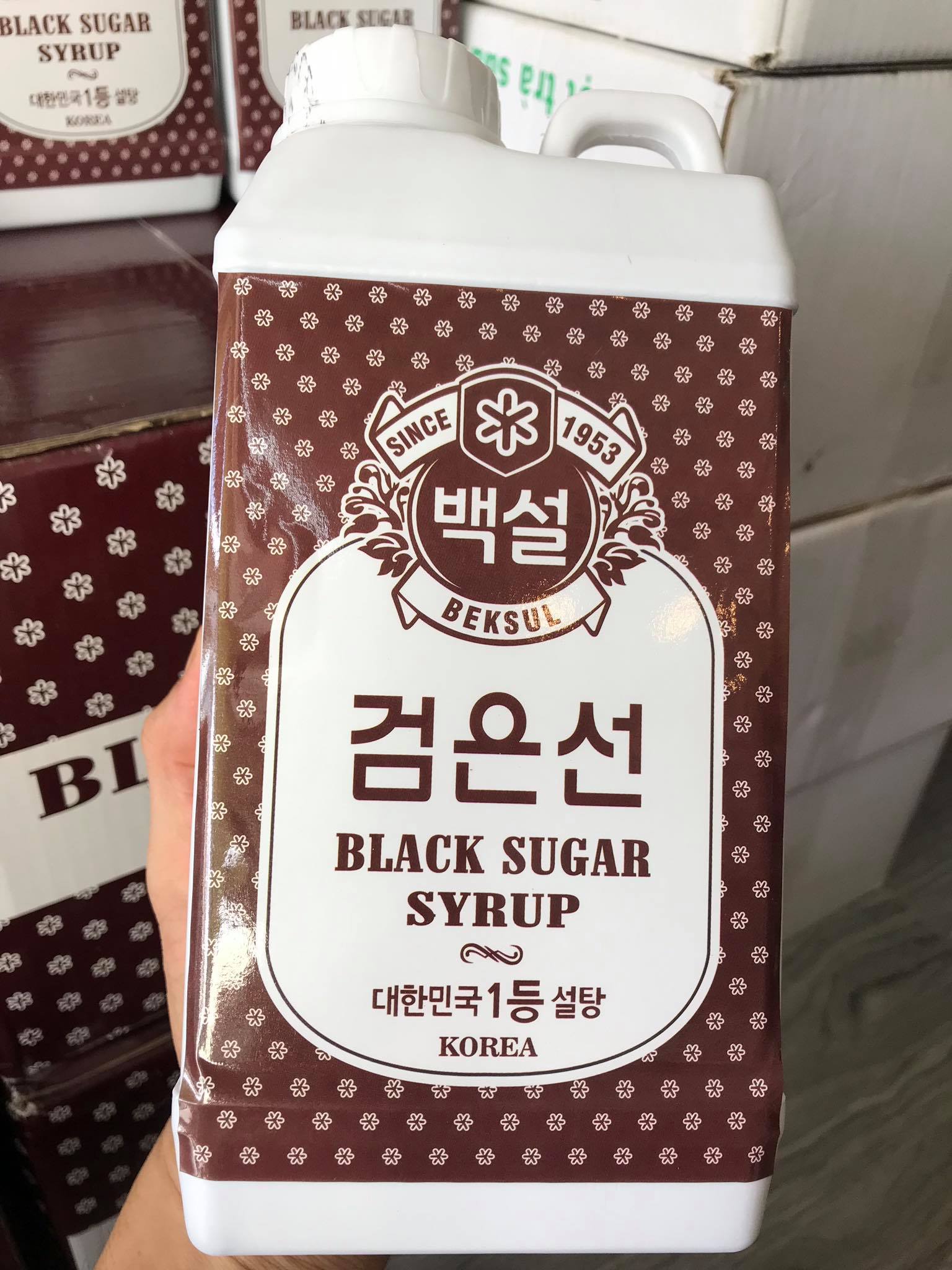 Siro Đường Đen Hàn Quốc Beksul - chai 1,5KG