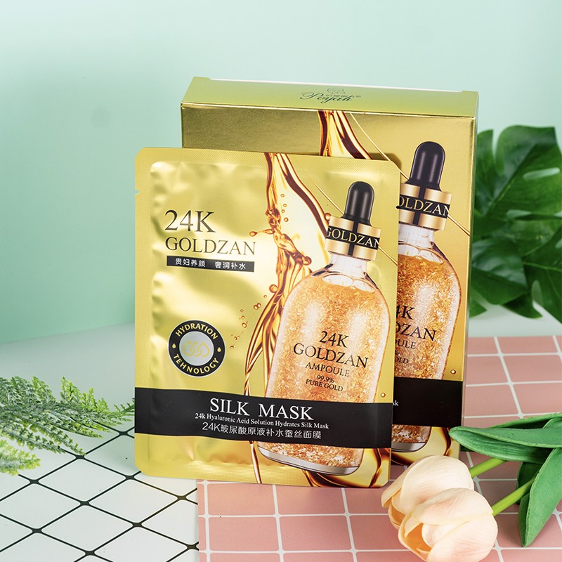 [HCM]MẶT NẠ LỤA VÀNG 24K GOLDZAN SILK MASK