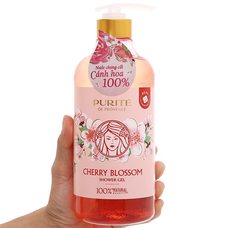 [HCM]Sữa Tắm Giữ Ẩm PURITE PROVENCE 850ml ( Hoa Anh Đào )