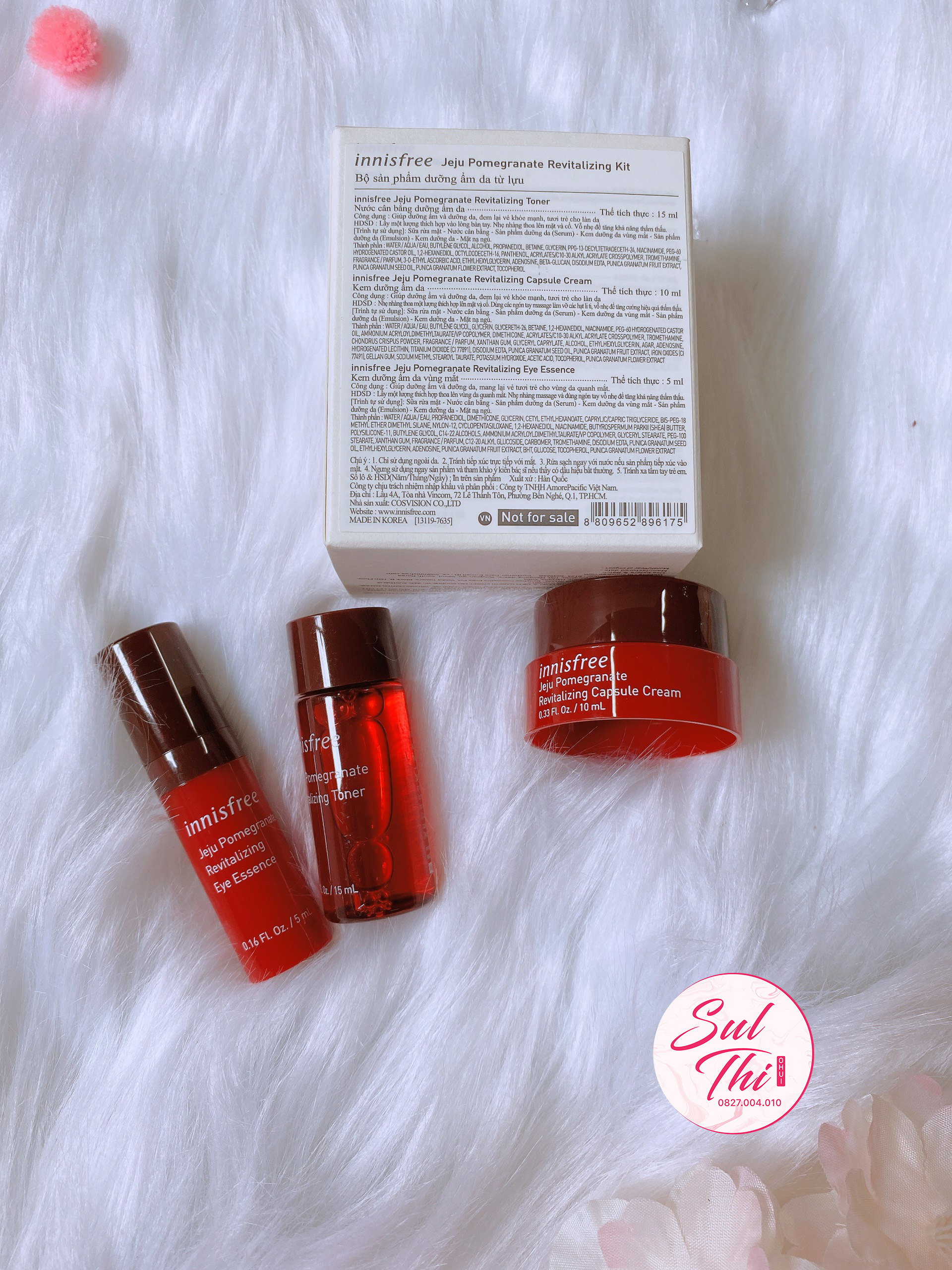 Set dưỡng da mini Lựu đỏ Innisfree Jeju Pomegranate