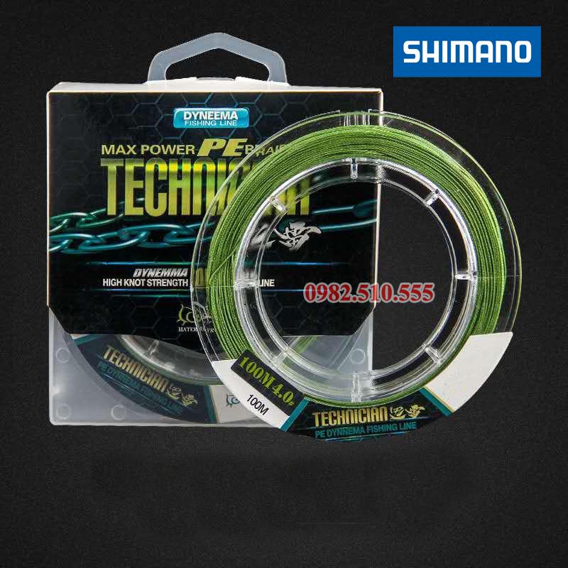 Dù X9 PE Shimano Technician - Dài 100m Nhật Bản 2019