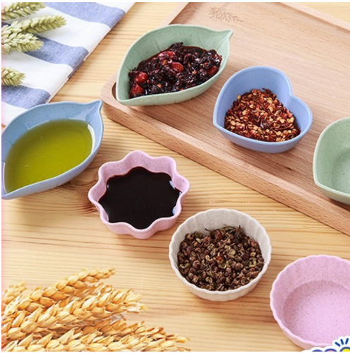 Bát lúa mạch kiểu Nhật mini hình hoa lá xinh xắn dễ thương