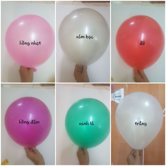 [Lấy mã giảm thêm 30%]Set 10 Bóng Nhũ Loại Dày 6K/10 Quả