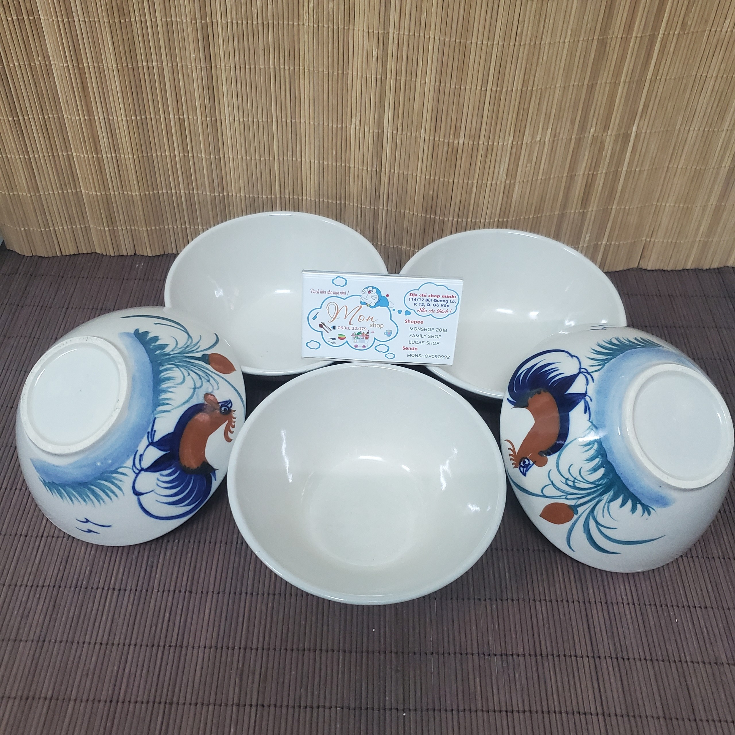 [Freeship MAX]COMBO 3-5c CHÉN CƠM LỚN HÌNH CON GÀ (MẪU CHÉN CHÓP NÓN) ĐẤT NUNG CAO CẤP