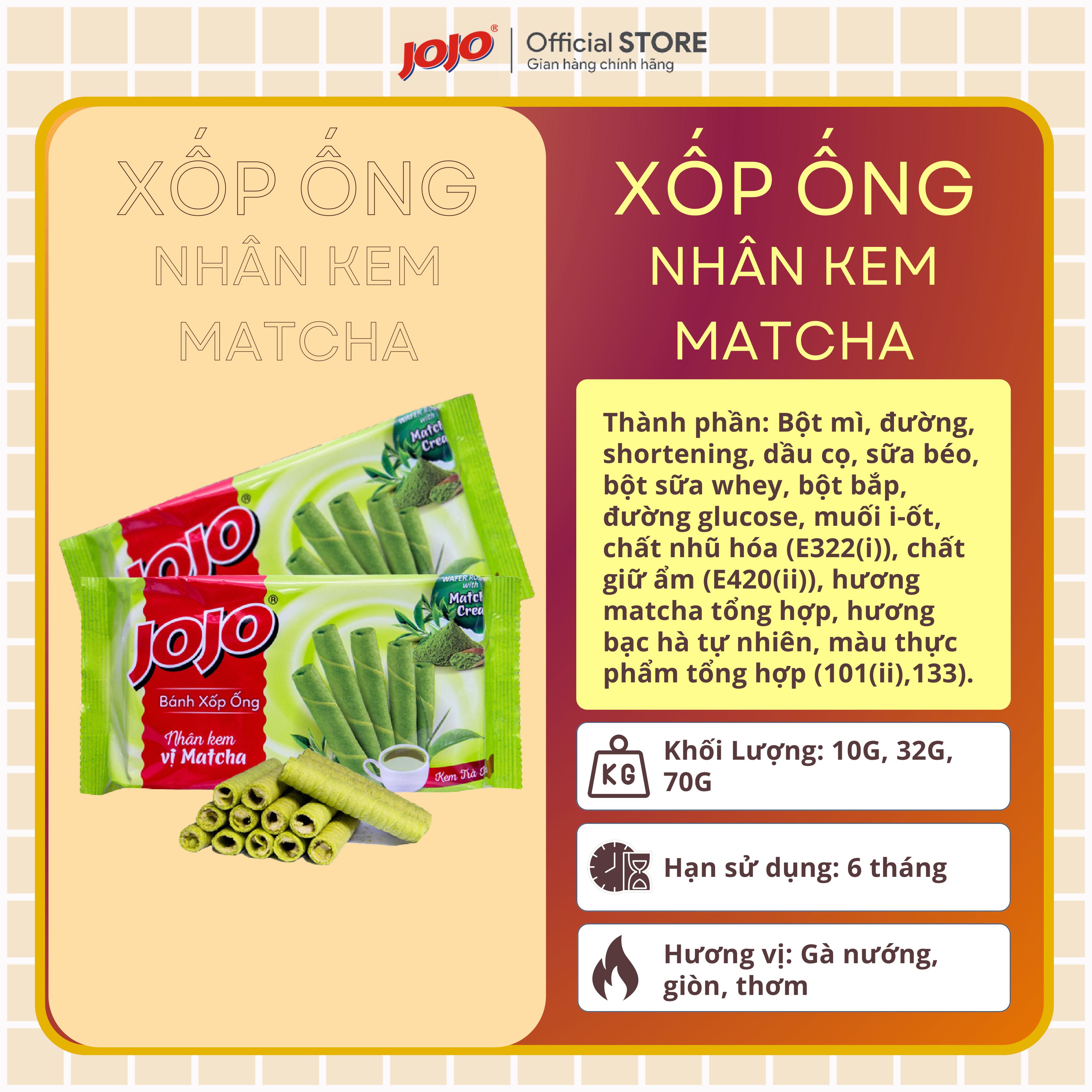 Bánh Xốp Ống JOJO Mix Đủ Vị loại 95G và 115G (Tặng Đậu 30G)
