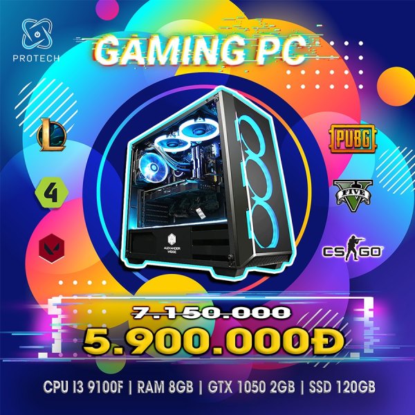 Bảng giá Case PC i3 9100F cân mọi game và đồ họa Phong Vũ